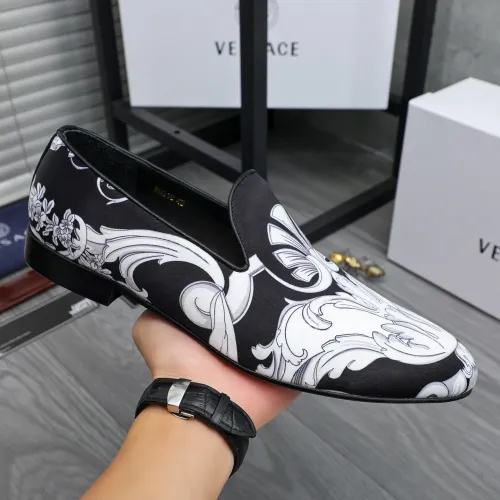 Replica Versace Leather Shoes For Men #1480948 $85.00 USD for Wholesale