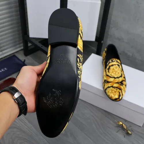 Replica Versace Leather Shoes For Men #1480949 $85.00 USD for Wholesale