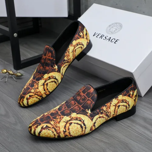 Replica Versace Leather Shoes For Men #1480950, $85.00 USD, [ITEM#1480950], Replica Versace Leather Shoes outlet from China
