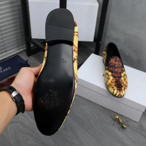 Replica Versace Leather Shoes For Men #1480950 $85.00 USD for Wholesale