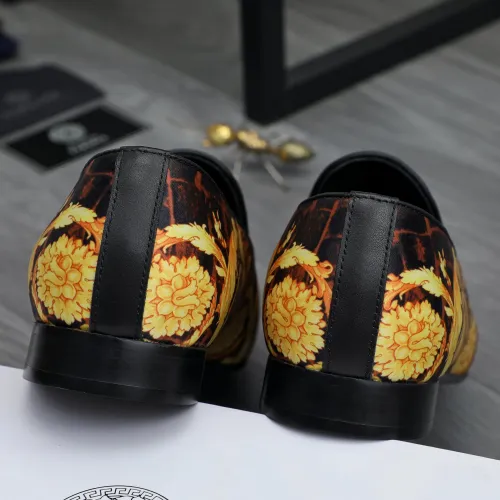 Replica Versace Leather Shoes For Men #1480950 $85.00 USD for Wholesale