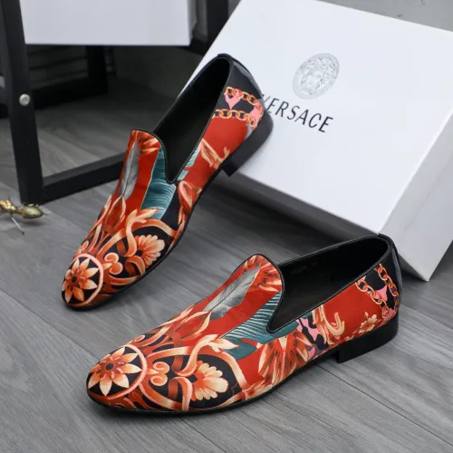 Replica Versace Leather Shoes For Men #1480951, $85.00 USD, [ITEM#1480951], Replica Versace Leather Shoes outlet from China