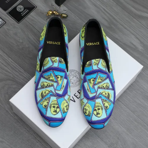 Replica Versace Leather Shoes For Men #1480952 $85.00 USD for Wholesale