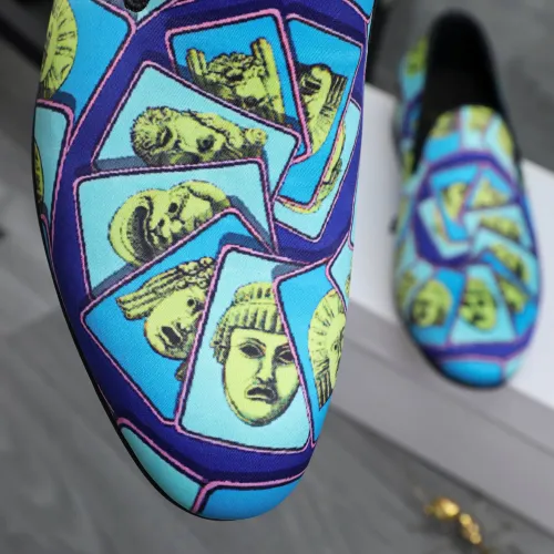 Replica Versace Leather Shoes For Men #1480952 $85.00 USD for Wholesale