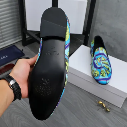 Replica Versace Leather Shoes For Men #1480952 $85.00 USD for Wholesale