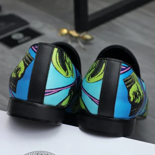 Replica Versace Leather Shoes For Men #1480952 $85.00 USD for Wholesale