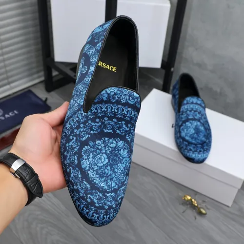 Replica Versace Leather Shoes For Men #1480953 $85.00 USD for Wholesale