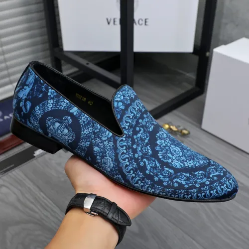 Replica Versace Leather Shoes For Men #1480953 $85.00 USD for Wholesale