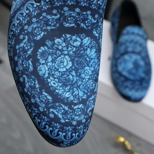 Replica Versace Leather Shoes For Men #1480953 $85.00 USD for Wholesale
