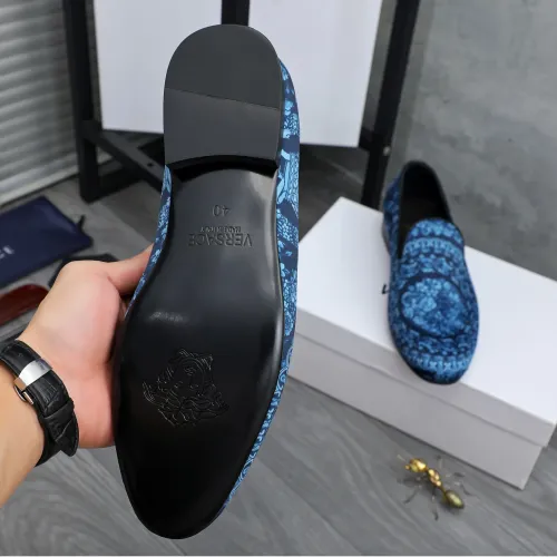 Replica Versace Leather Shoes For Men #1480953 $85.00 USD for Wholesale