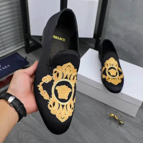 Replica Versace Leather Shoes For Men #1480954 $85.00 USD for Wholesale
