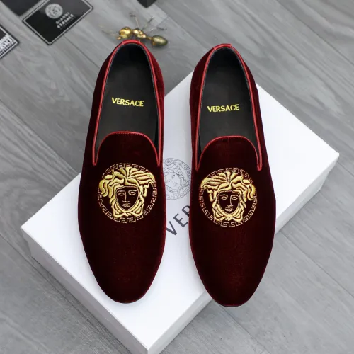 Replica Versace Leather Shoes For Men #1480955 $85.00 USD for Wholesale