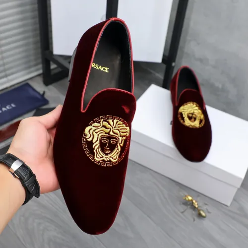 Replica Versace Leather Shoes For Men #1480955 $85.00 USD for Wholesale