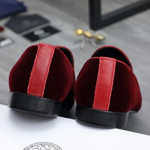 Replica Versace Leather Shoes For Men #1480955 $85.00 USD for Wholesale