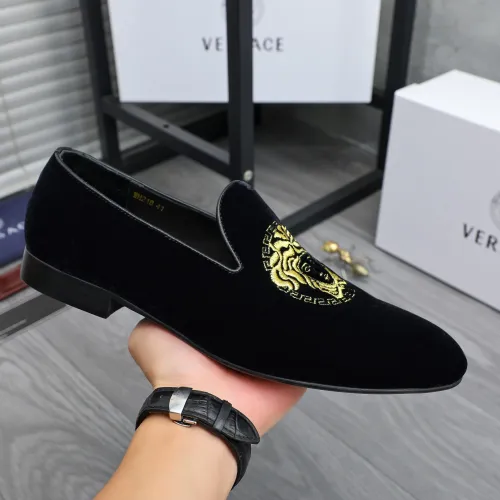 Replica Versace Leather Shoes For Men #1480956 $85.00 USD for Wholesale