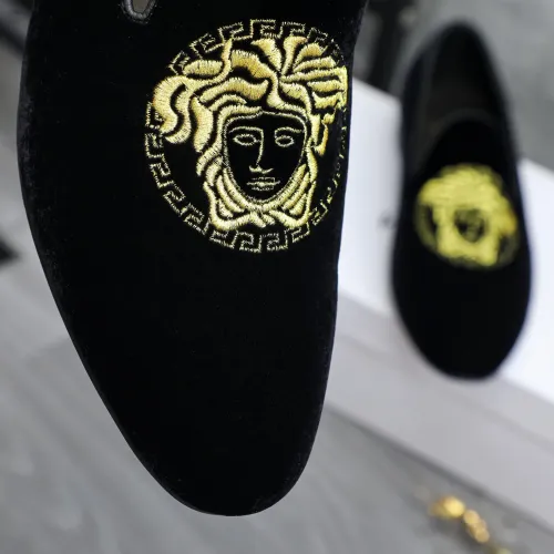 Replica Versace Leather Shoes For Men #1480956 $85.00 USD for Wholesale