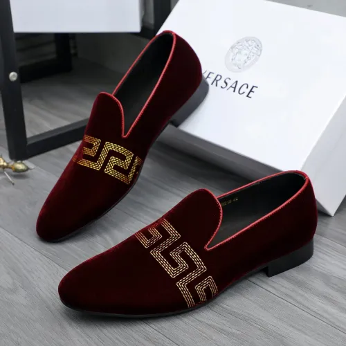 Replica Versace Leather Shoes For Men #1480959, $85.00 USD, [ITEM#1480959], Replica Versace Leather Shoes outlet from China