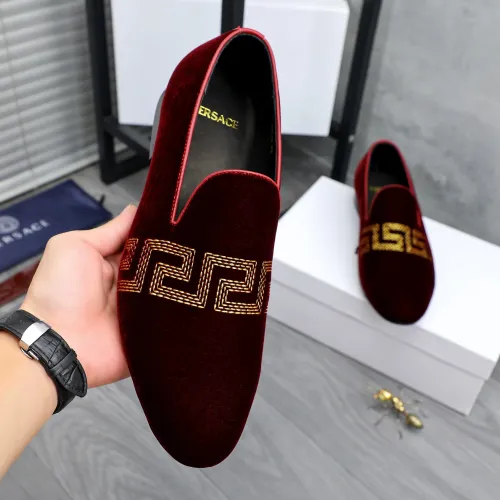 Replica Versace Leather Shoes For Men #1480959 $85.00 USD for Wholesale