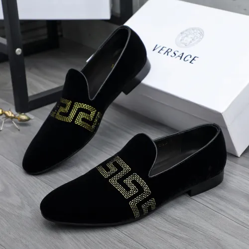 Replica Versace Leather Shoes For Men #1480960, $85.00 USD, [ITEM#1480960], Replica Versace Leather Shoes outlet from China