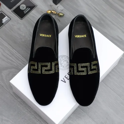 Replica Versace Leather Shoes For Men #1480960 $85.00 USD for Wholesale
