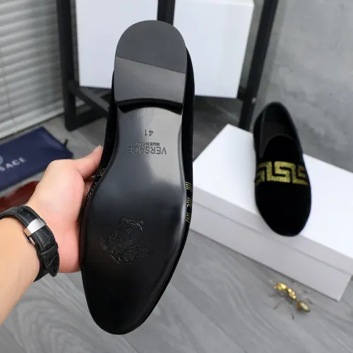 Replica Versace Leather Shoes For Men #1480960 $85.00 USD for Wholesale