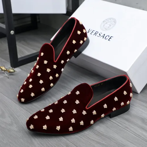 Replica Versace Leather Shoes For Men #1480961, $88.00 USD, [ITEM#1480961], Replica Versace Leather Shoes outlet from China