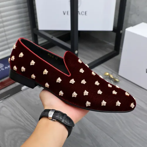 Replica Versace Leather Shoes For Men #1480961 $88.00 USD for Wholesale