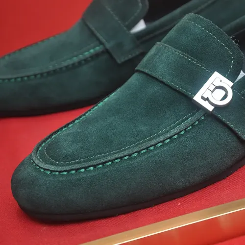 Replica Salvatore Ferragamo Leather Shoes For Men #1481305 $100.00 USD for Wholesale