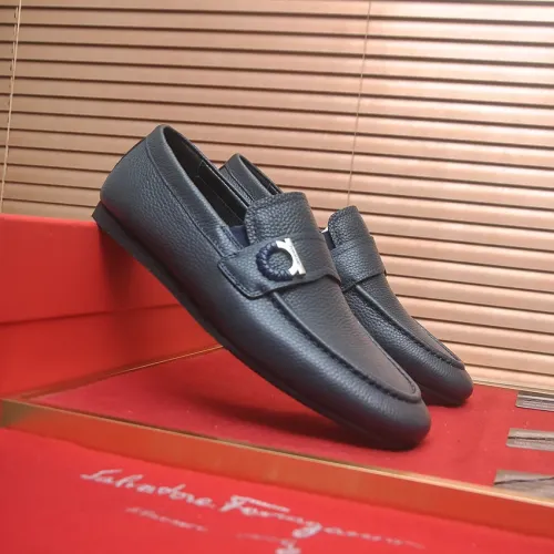Replica Salvatore Ferragamo Leather Shoes For Men #1481309 $100.00 USD for Wholesale