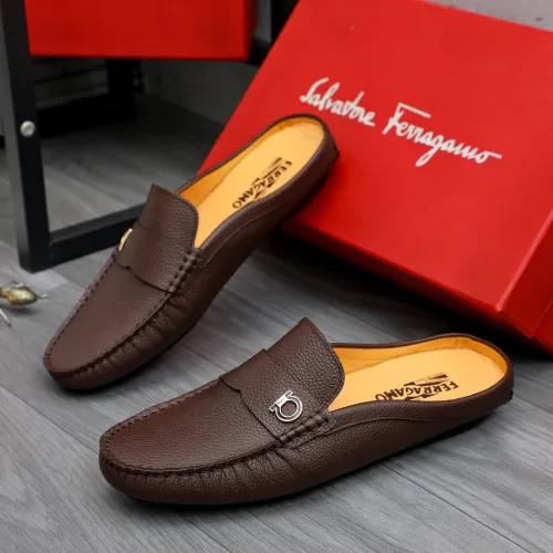 Salvatore Ferragamo Leather Shoes For Men #1481392