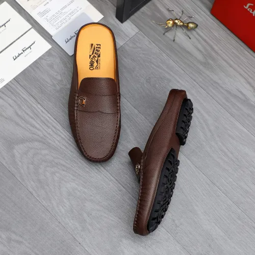Replica Salvatore Ferragamo Leather Shoes For Men #1481392 $68.00 USD for Wholesale