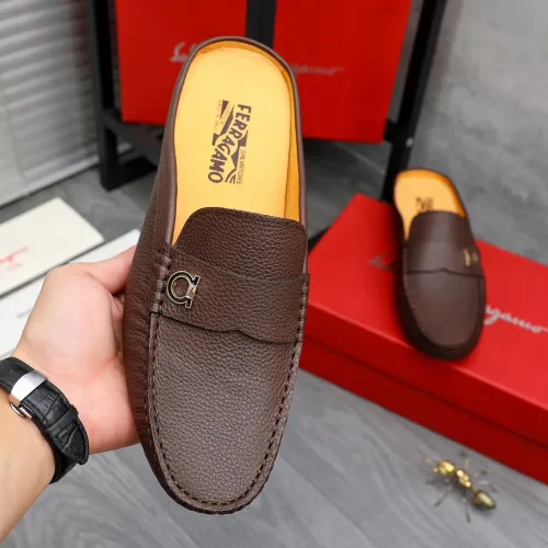 Replica Salvatore Ferragamo Leather Shoes For Men #1481392 $68.00 USD for Wholesale