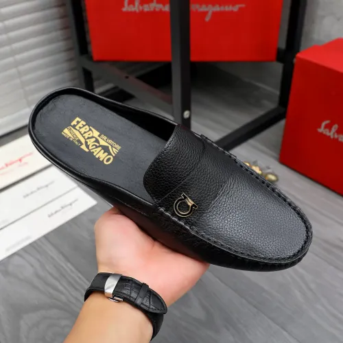 Replica Salvatore Ferragamo Leather Shoes For Men #1481393 $68.00 USD for Wholesale