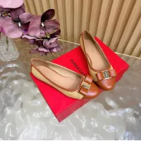 $102.00 USD Salvatore Ferragamo Flat Shoes For Women #1472993