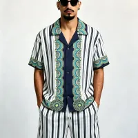 $76.00 USD Versace Tracksuits Short Sleeved For Men #1473530