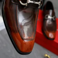 $92.00 USD Salvatore Ferragamo Leather Shoes For Men #1480639