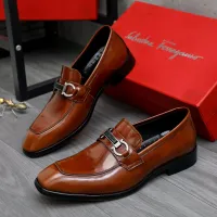 $92.00 USD Salvatore Ferragamo Leather Shoes For Men #1480641