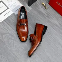 $92.00 USD Salvatore Ferragamo Leather Shoes For Men #1480641