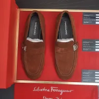 $100.00 USD Salvatore Ferragamo Leather Shoes For Men #1481304