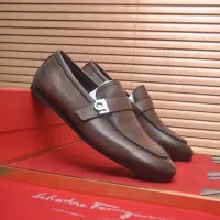 $100.00 USD Salvatore Ferragamo Leather Shoes For Men #1481307