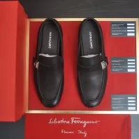 $100.00 USD Salvatore Ferragamo Leather Shoes For Men #1481308